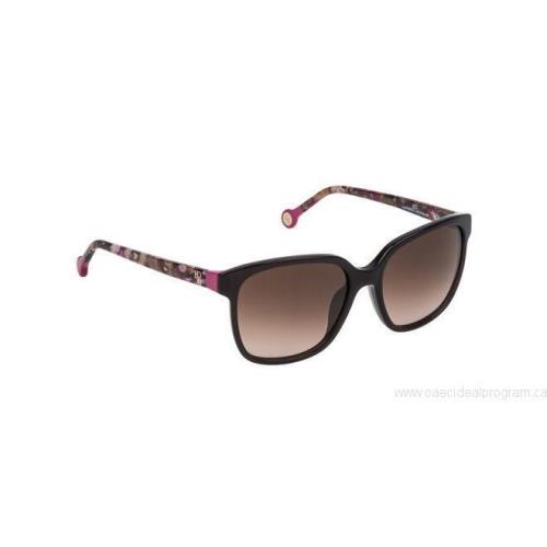 Carolina Herrera Sunglasses She 687 0G73 Shiny Brown / Gradient Brown 54 mm - Frame: Shiny Brown, Lens: Brown