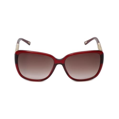 Chopard Designer Sunglasses SCH184S-0954 in Red with Brown-gradient Lens