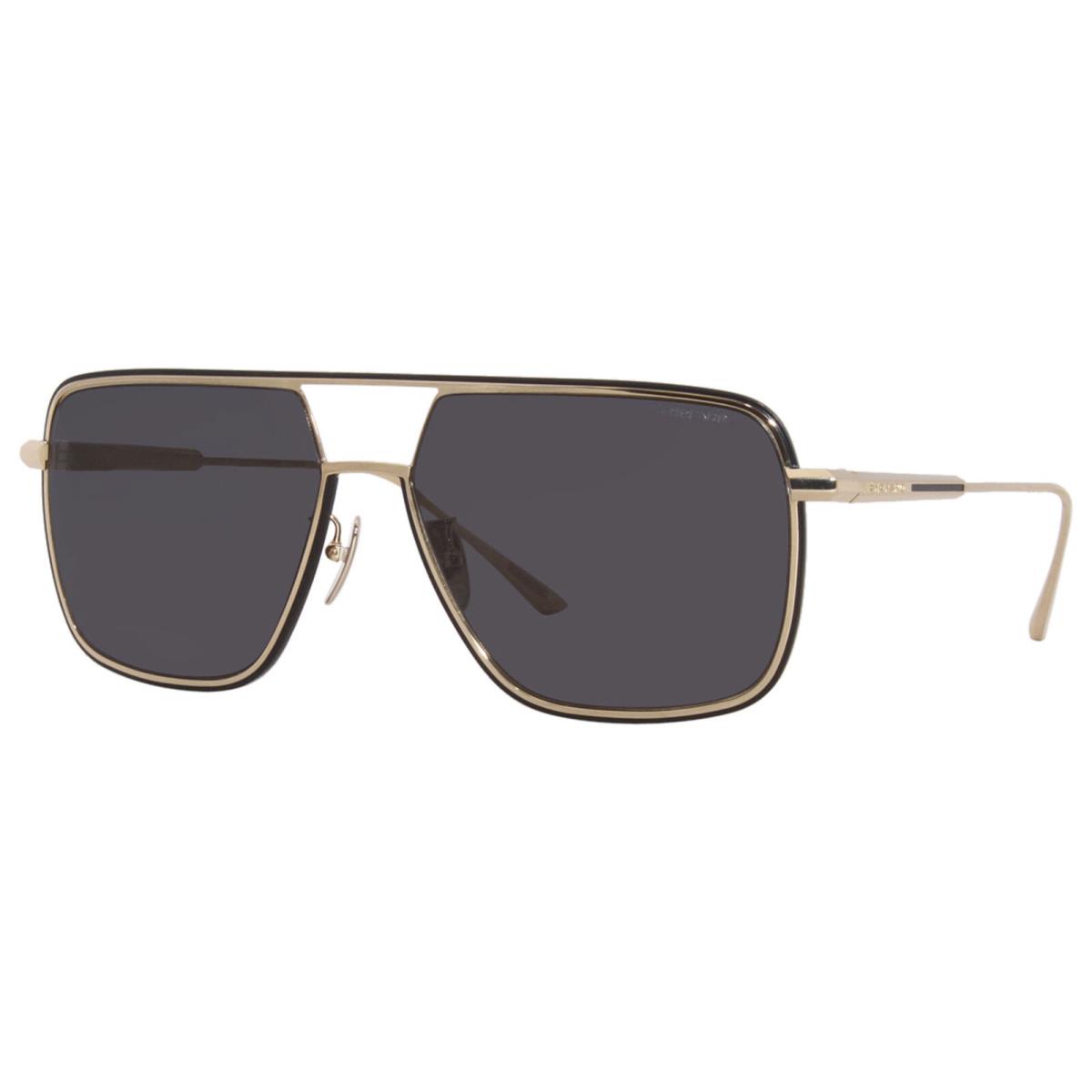 Chopard SCHF83M 302P Sunglasses Titanium Men`s Gold/polarized Grey Pilot 60mm