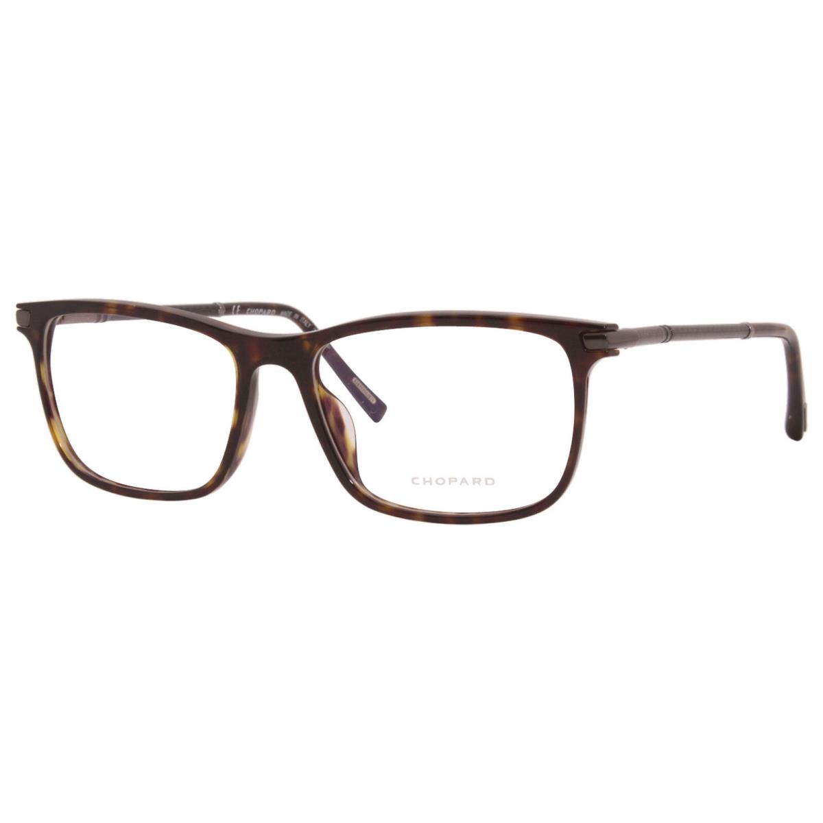 Chopard VCH285 0722 Eyeglasses Men`s Tortoise Full Rim Optical Frame 55mm