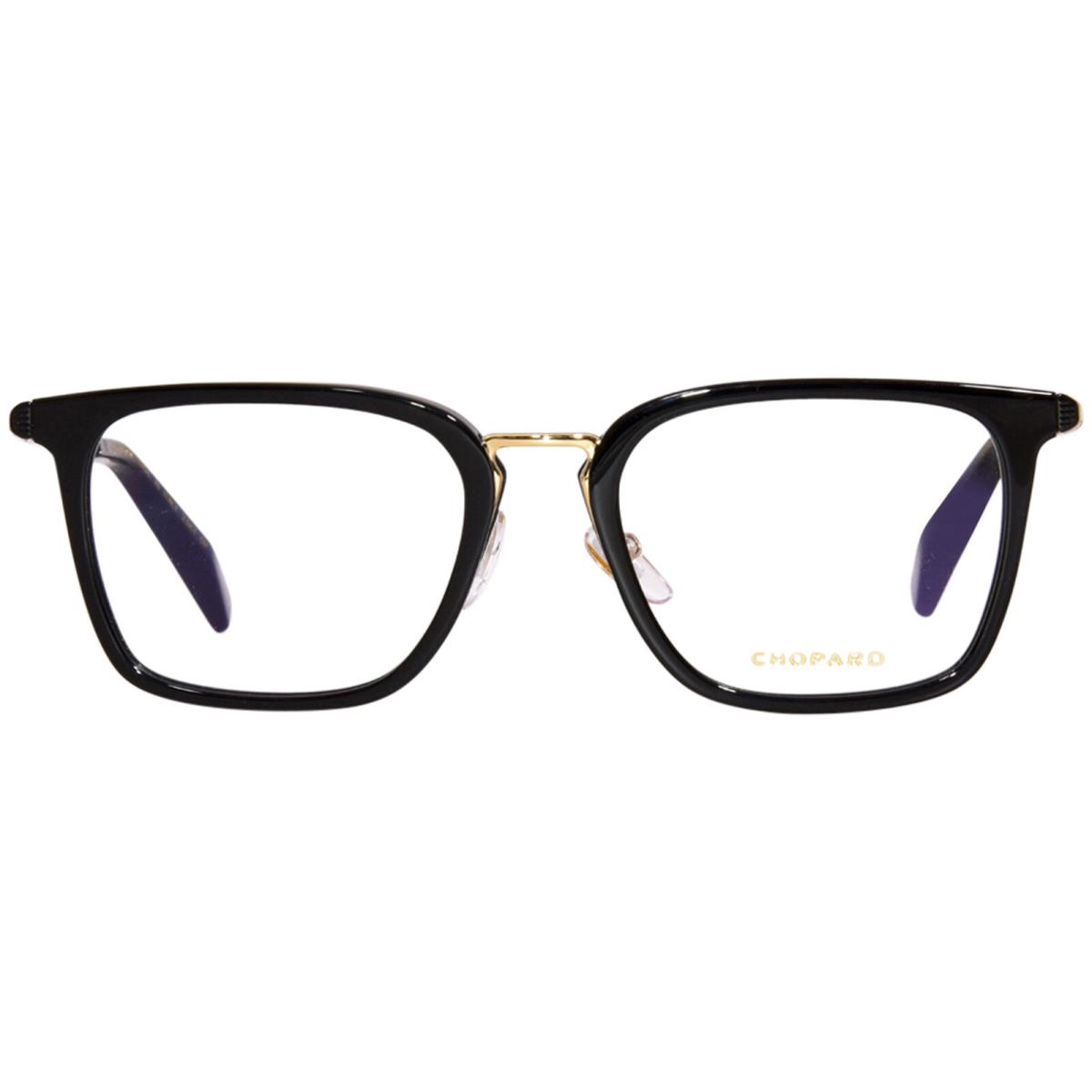 Chopard VCH328 0700 Titanium 23KT Gold Plated Eyeglasses Frame Men`s Black 52mm - Frame: Black