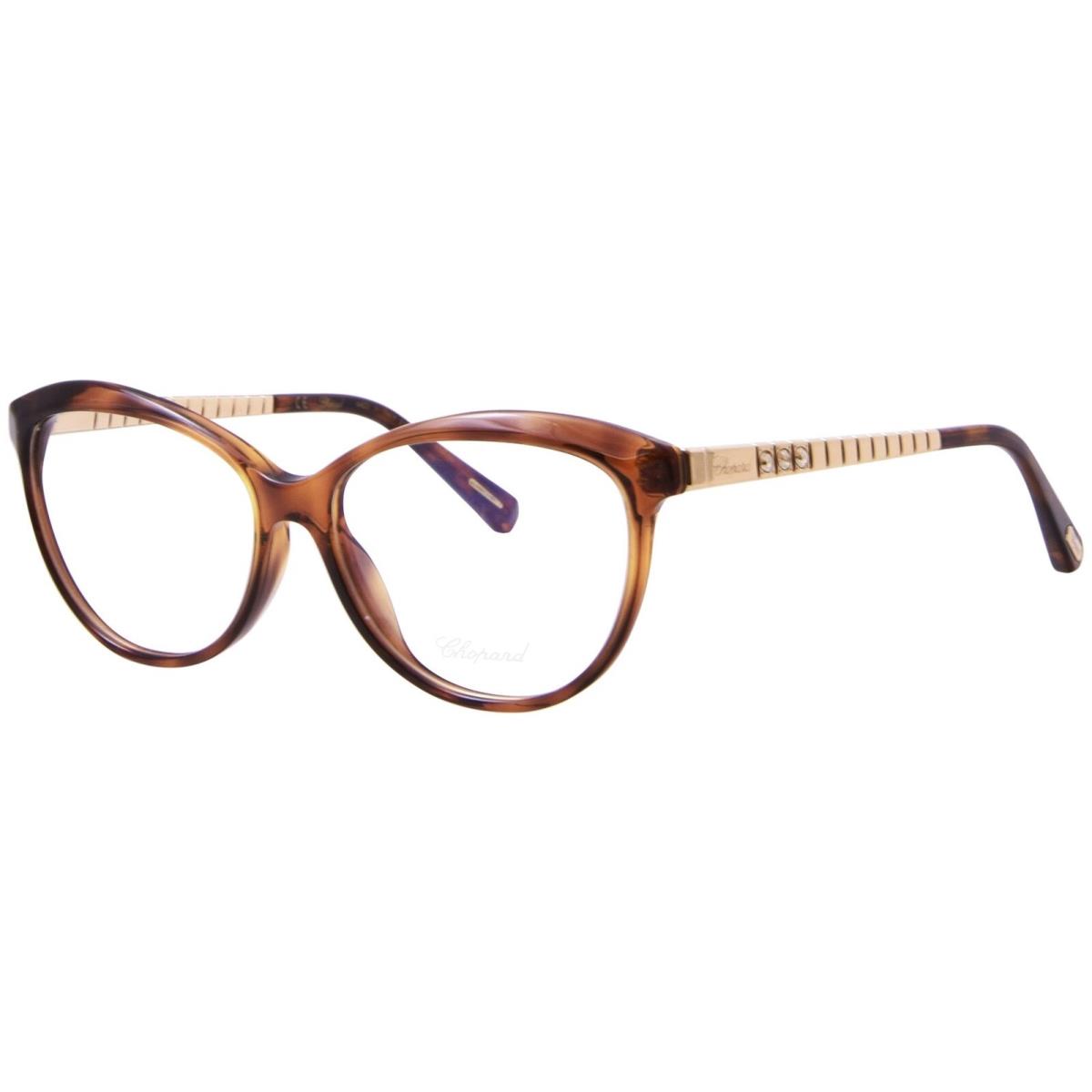 Chopard VCH242S G14 Eyeglasses Women`s Havana/glittery Full Rim 55mm