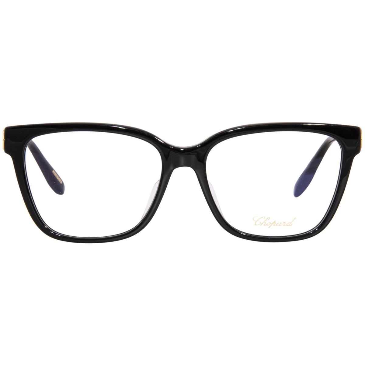 Chopard VCH333W 0700 Titanium Eyeglasses Women`s Black Full Rim 55mm