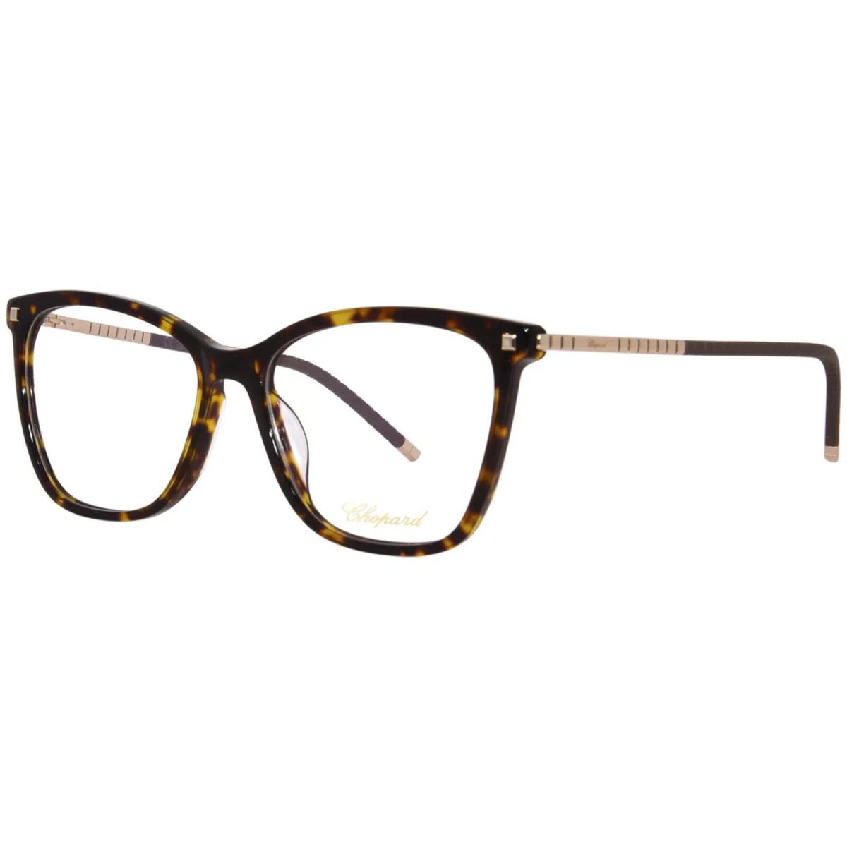 Chopard VCH349M 04BL Eyeglasses Women`s Dark Havana Full Rim Cat Eye 55mm