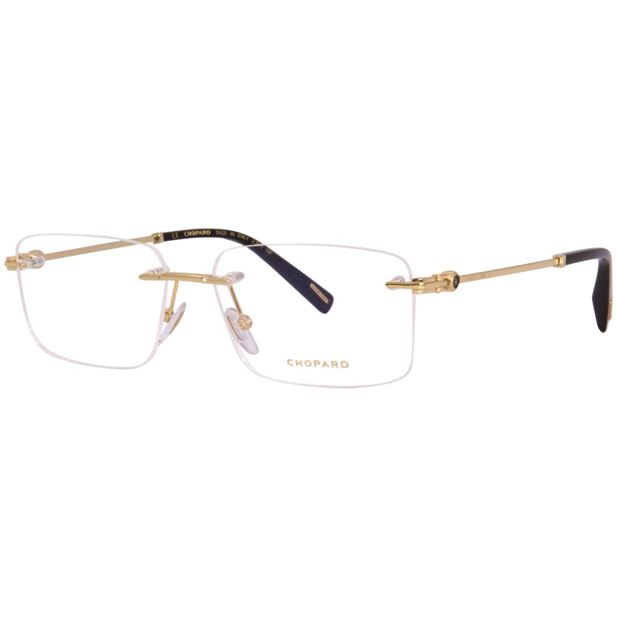 Chopard VCHG39 0400 Titanium Eyeglasses 23KT Yellow Gold Plated Rimless 57mm - Frame: Gold