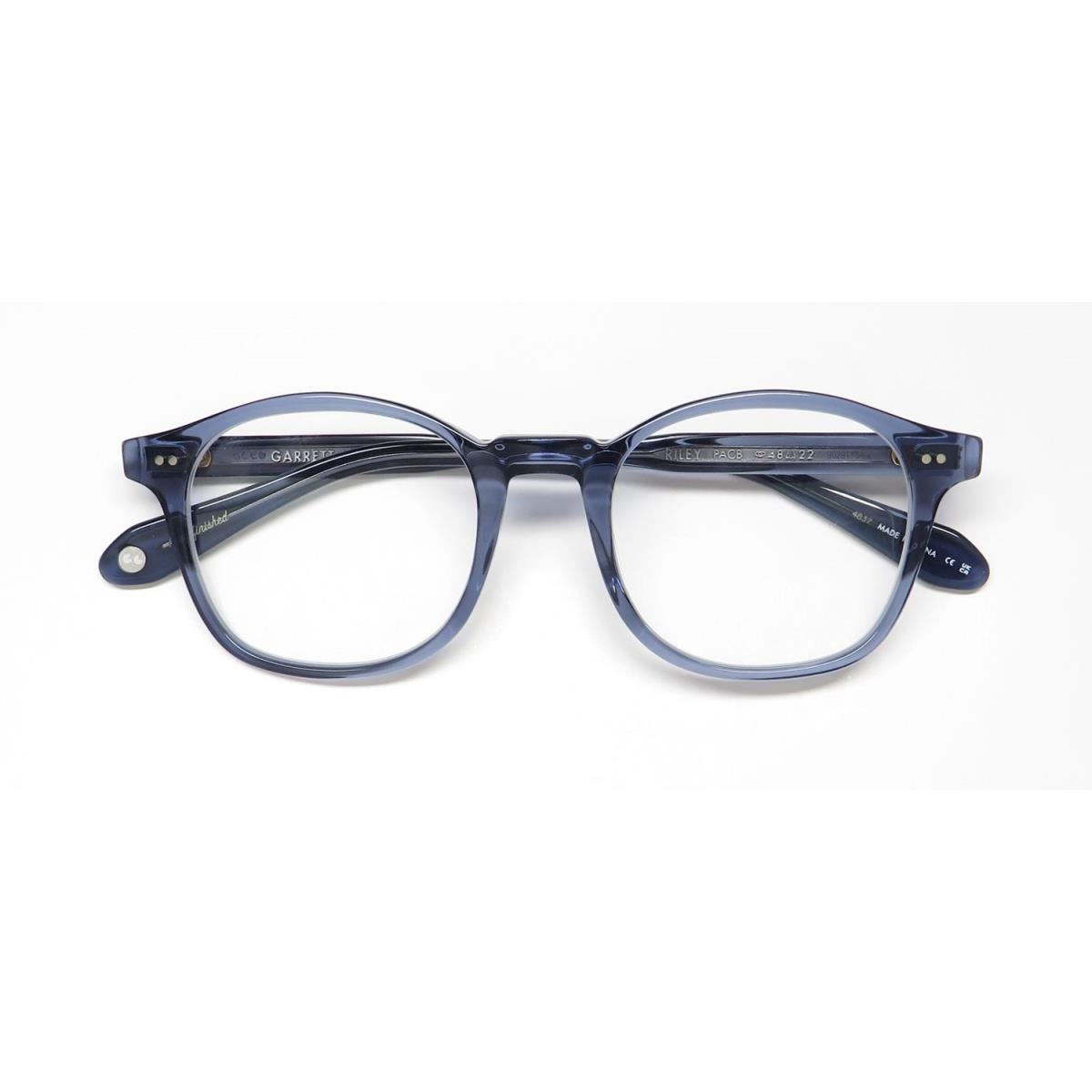 Garrett Leight Riley Eyeglass Frame/glasses Designed IN Usa Exclusive Collection Pacific Blue