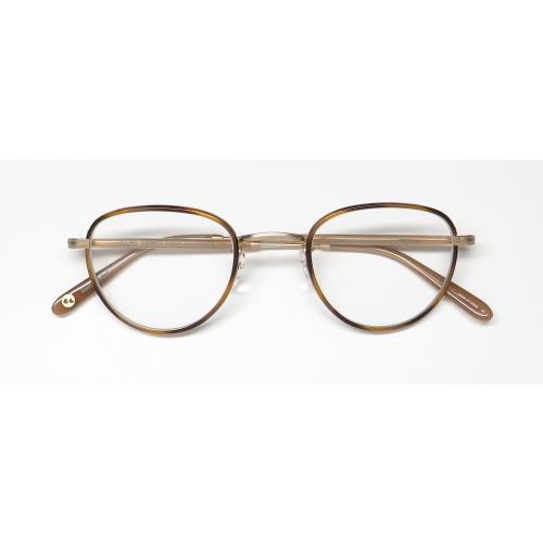 Garrett Leight Wiltern Eyeglass Frame/glasses Handcrafted Glamorous Contemporary Demi Blonde / Matte Gold / Almond