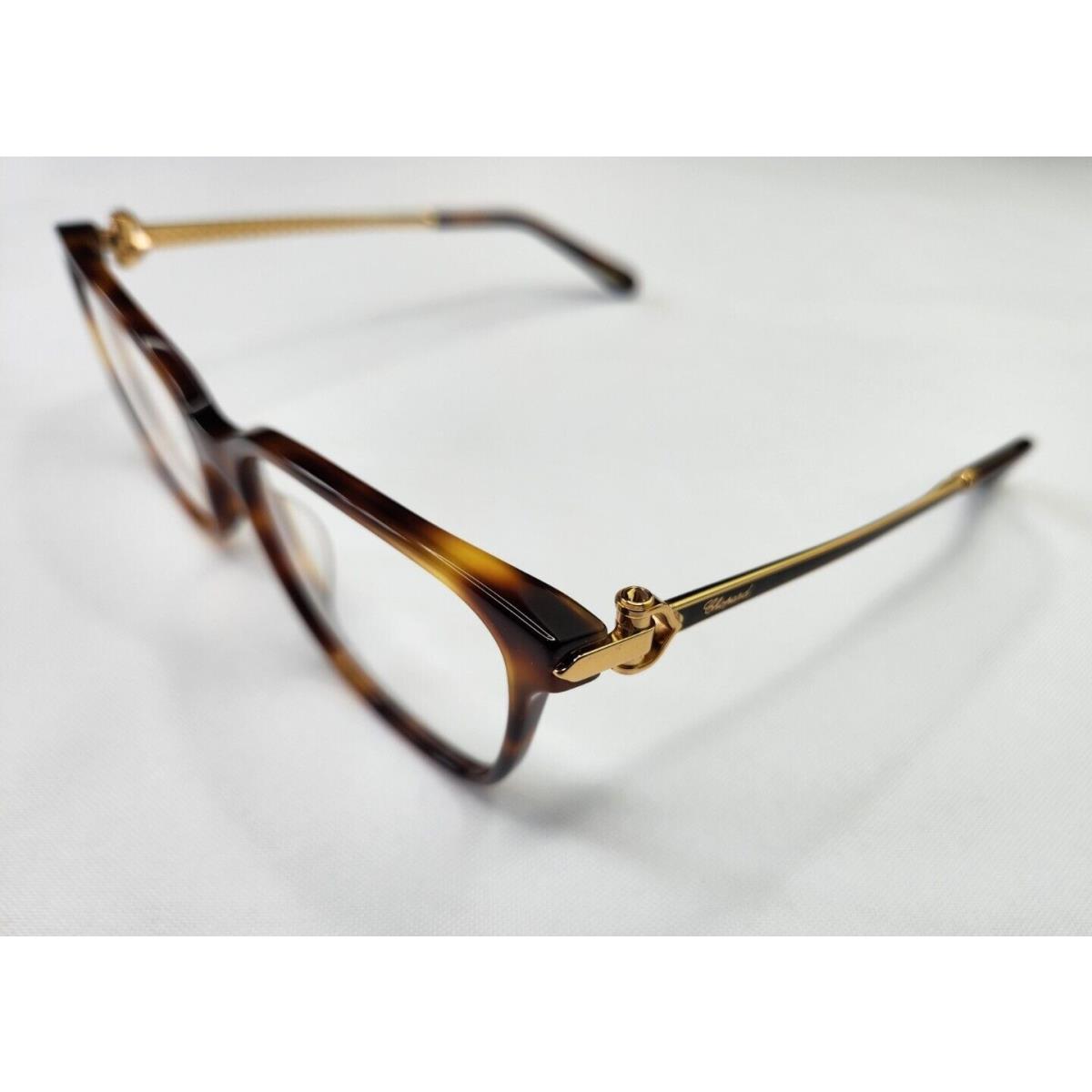 Chopard VCH246S 0G21 Havana 23KT Gold GP Optical Frame Eyesize 55-16-140 Italy