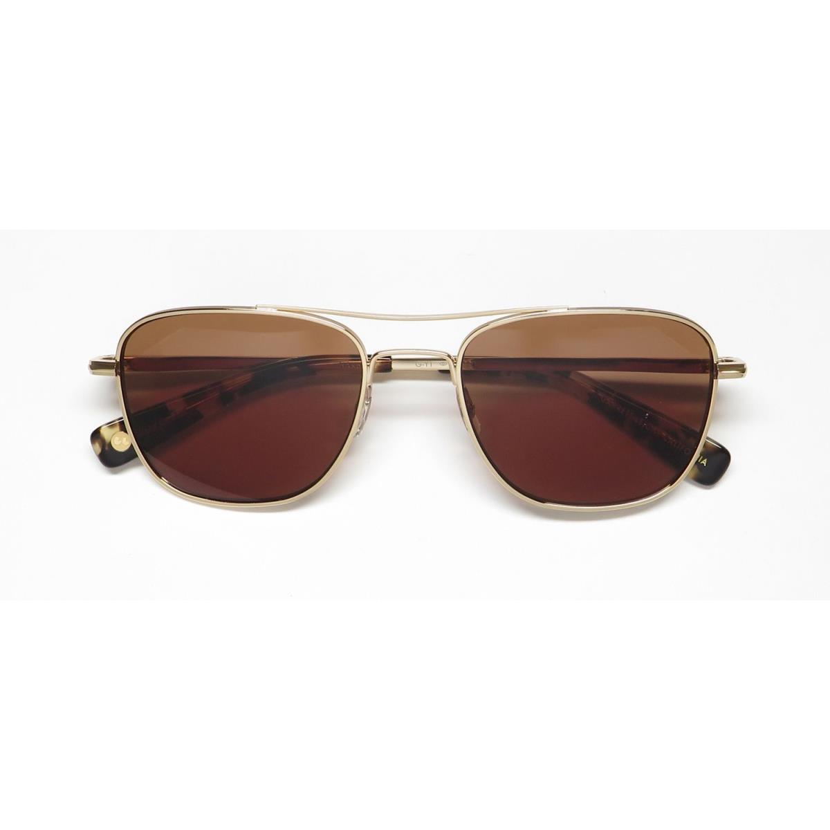 Garrett Leight Harbor Sunglasses 52-20-143 Unisex Square G-yt Full-rim Gold