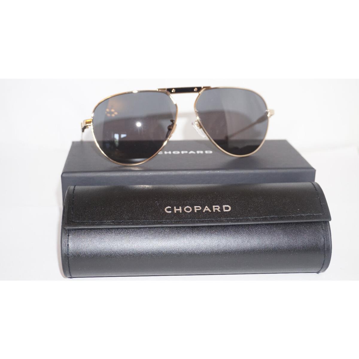 Chopard Sunglasses Aviator Gold Grey Polarized SCHF80 0300 50 13 145