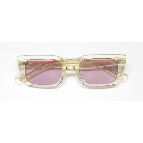 Garrett Leight GL 3030 Sunglasses PG Plastic Crystal Womens Full-rim