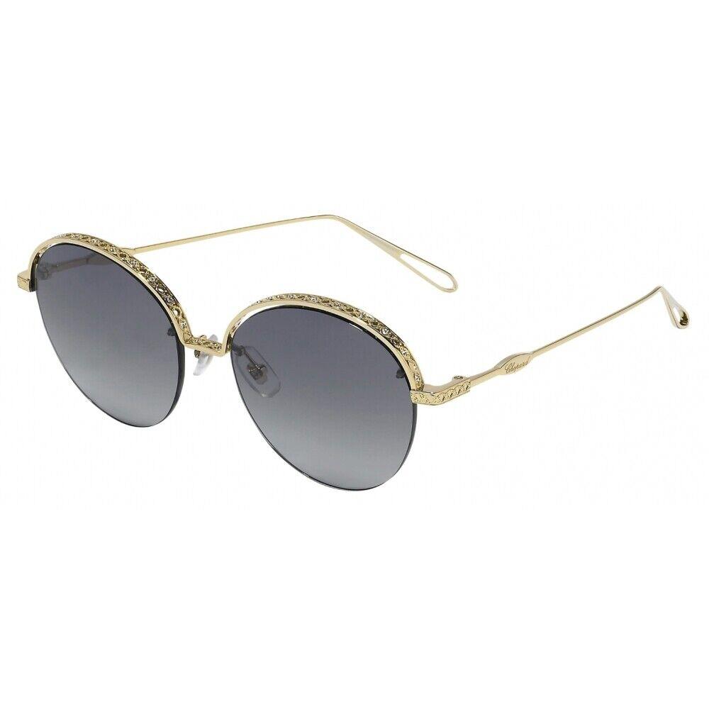 Chopard SCHD46S 300 Shiny Rose Gold Smoke Gradient Womens Sunglasses - Frame: Gold, Lens: Gray