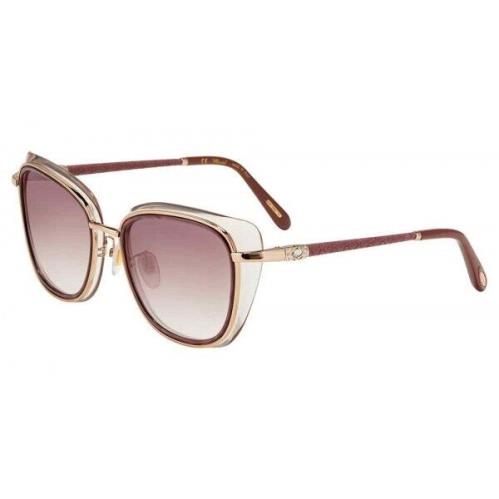 Chopard Sunglasses SCHD40S 08FE Gold/violet Shaded Gradient 56mm