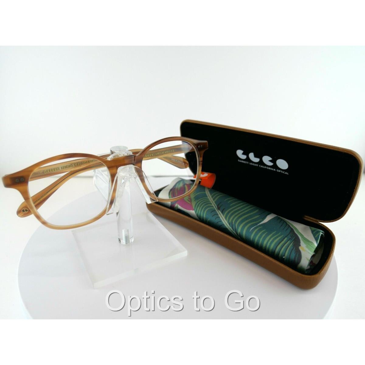 Garrett Leight Glco Riley 48-22-145 Blonde Tortoise Fade Eyeglass Frames