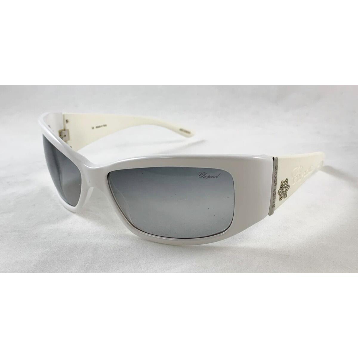 Chopard SCH018S Sch 018S 847 Happy Sport White with Gray Lenses Sunglasses