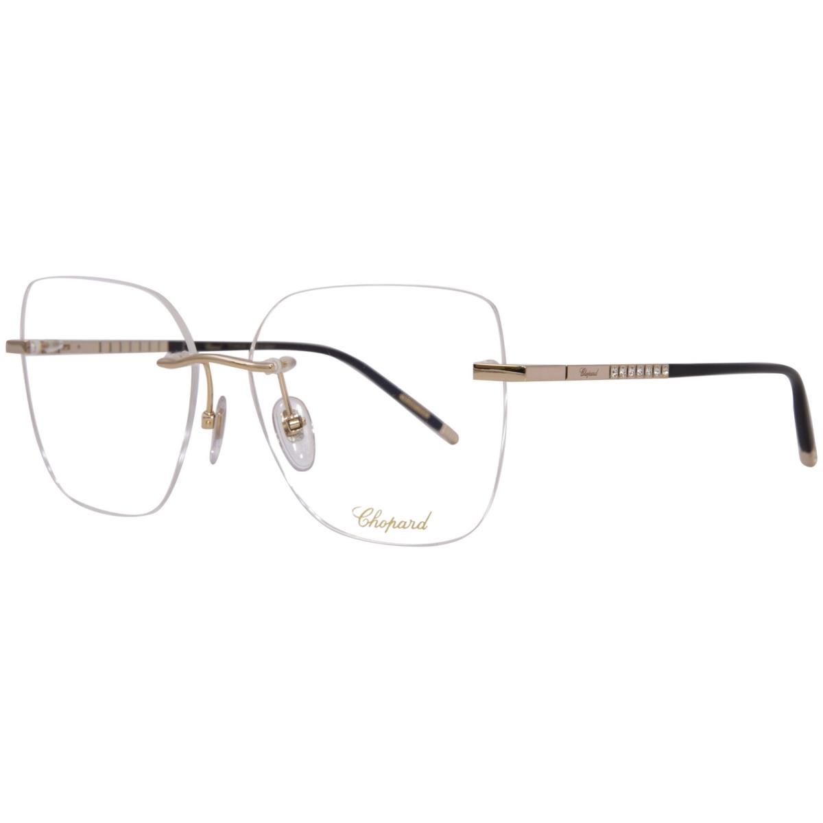 Chopard VCHG25S 300 Titanium Eyeglasses Women`s Rose Gold Rimless 56mm - Frame: Rose Gold