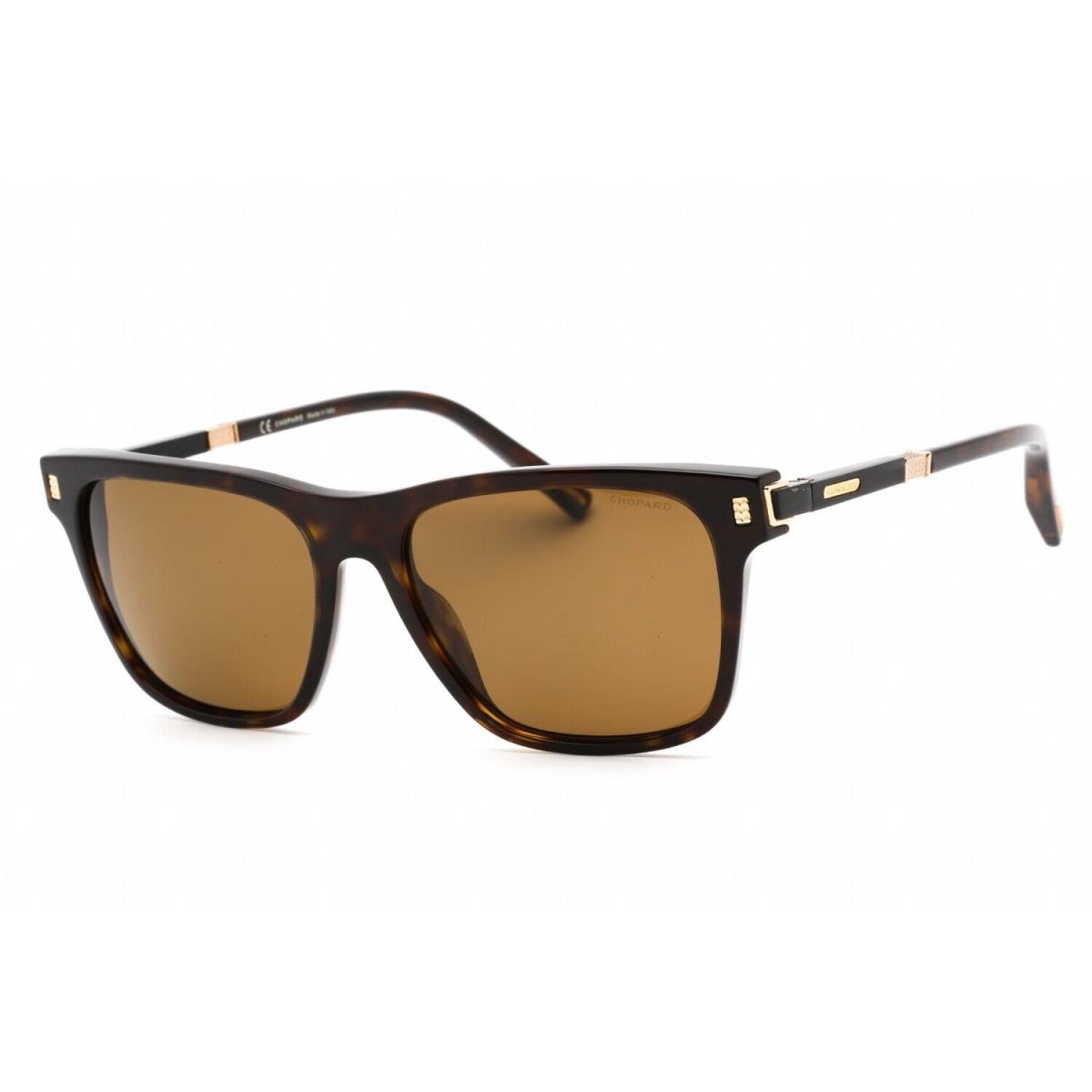 Chopard SCH312 722P Shiny Dark Havana/brown Lens Mens Sunglasses 55mm