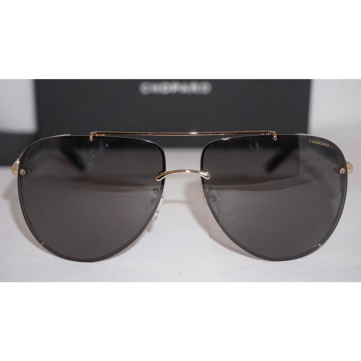 Chopard Sunglasses Aviator Rimless Gold Grey Polarized SCHC28 301Z 63 13 140