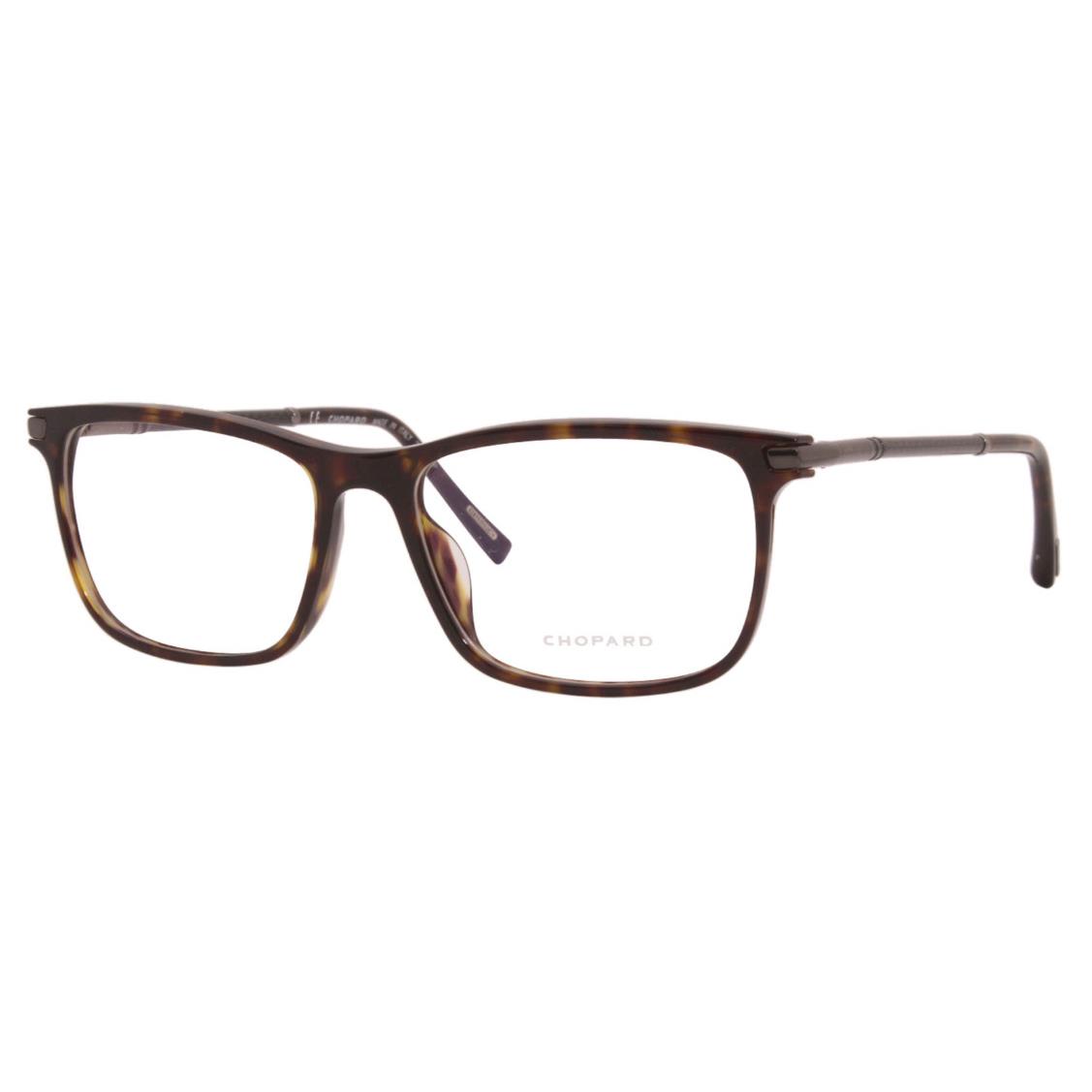 Chopard VCH285 0722 Eyeglasses Men`s Tortoise Full Rim Optical Frame 55mm