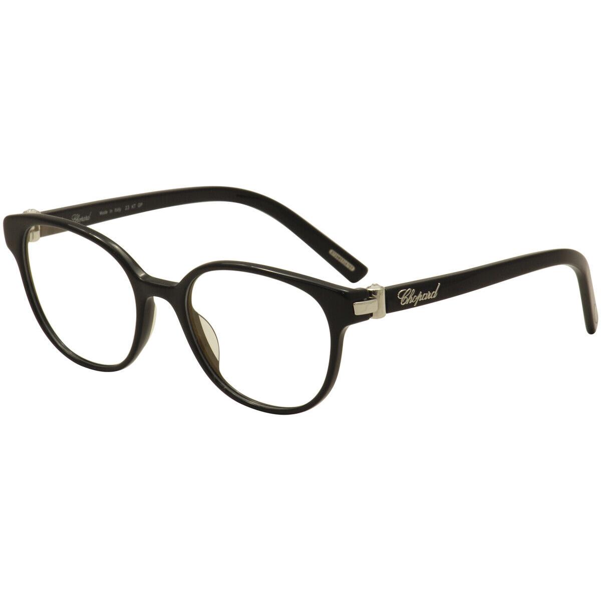 Chopard Eyeglasses VCH/198S 0700 Black/23KT White Gold Plated Optical Frame 51mm - Frame: Black