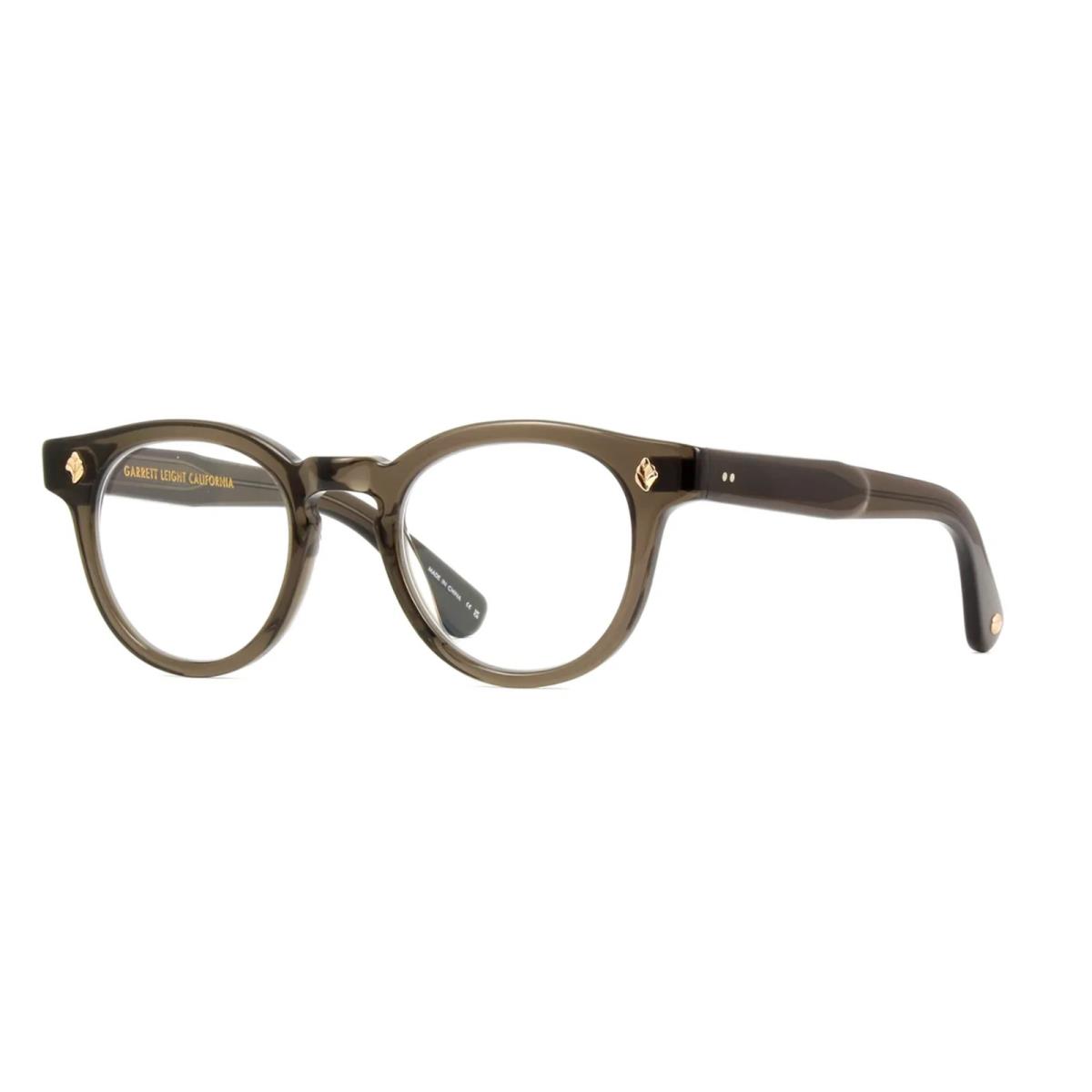 Garrett Leight Jack Eyeglasses Blgl Black Glass Size 45