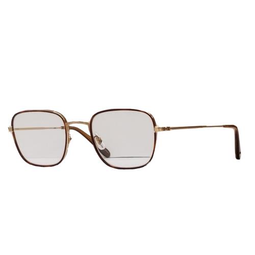 Garrett Leight Eyeglasses Frame Women 2022 Gold Square Glasses Preston 48mm