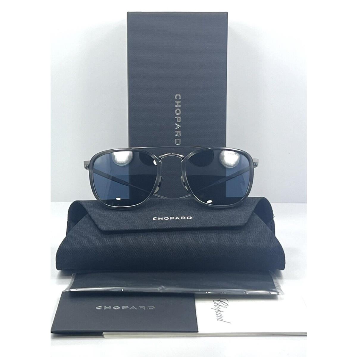 Chopard SCHD60 3AMP Sunglasses Men`s Gunmetal/black Titanium . Japan