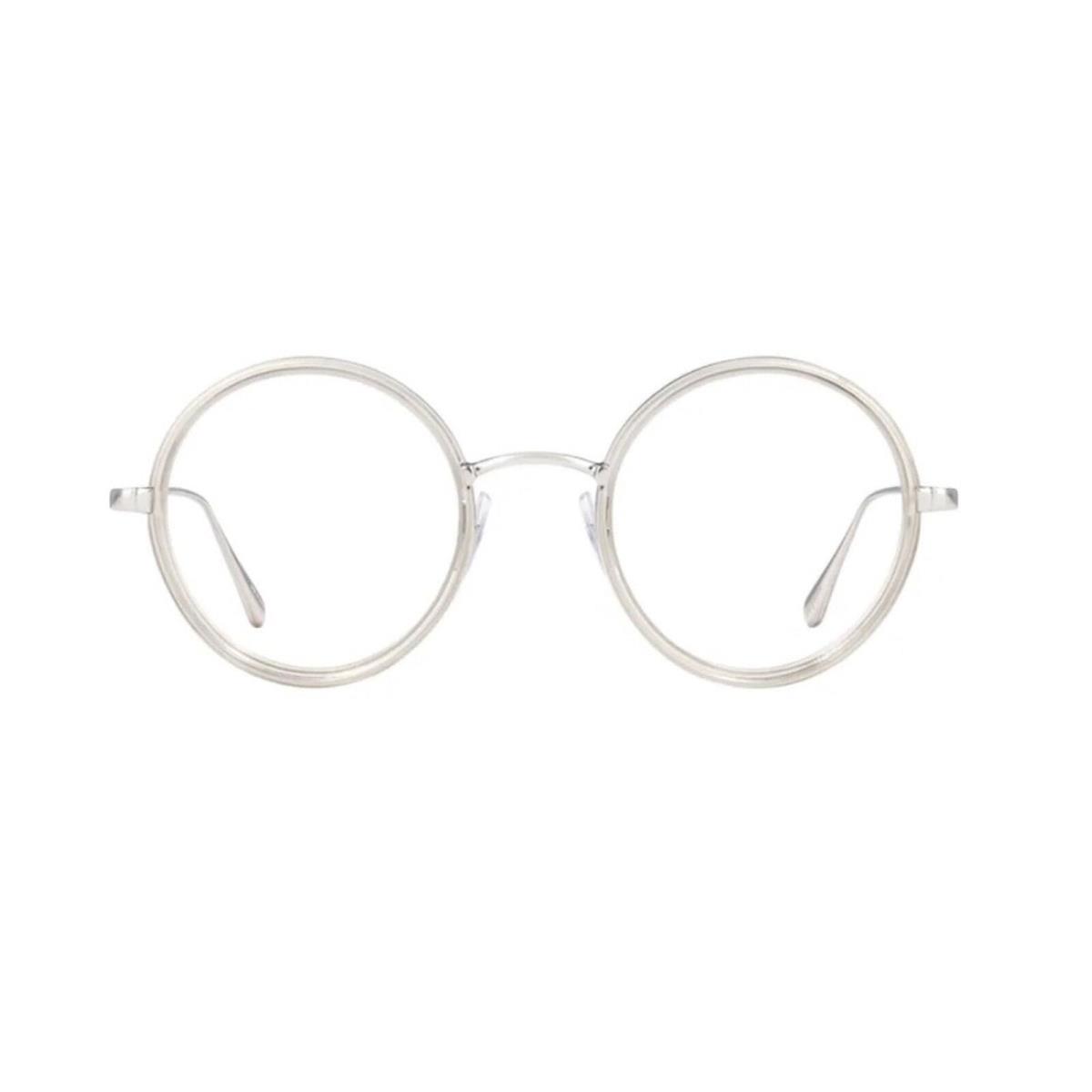 Garrett Leight Round-frame Glasses Optical Silver Playa Optical Frames