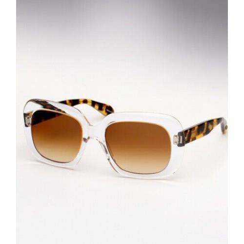 Garrett Leight Amoroso 2011-54-CT-LPT/BG Crystal Leopard Tort/brwn Gradt Sunglas