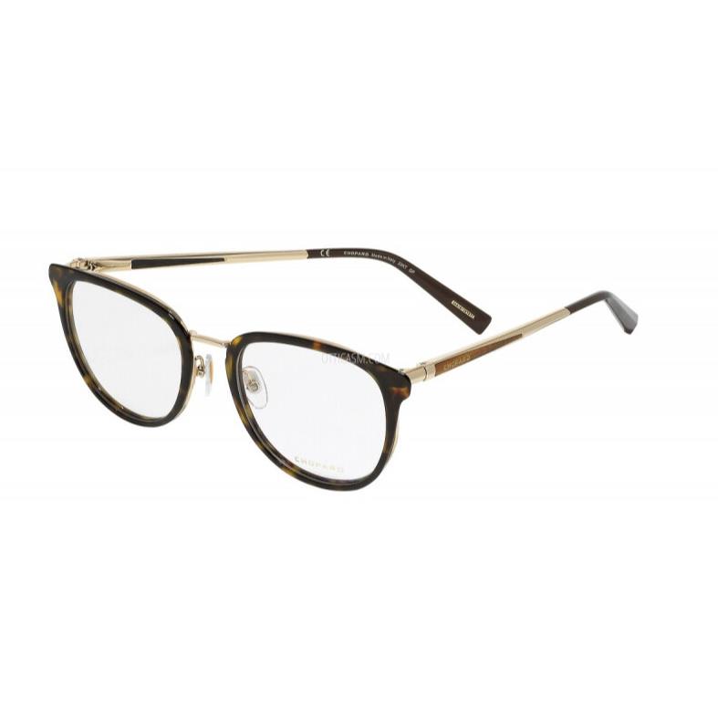 Chopard Eyeglasses VCHD19 0722 54 Optical Frame Shiny Dark Havana