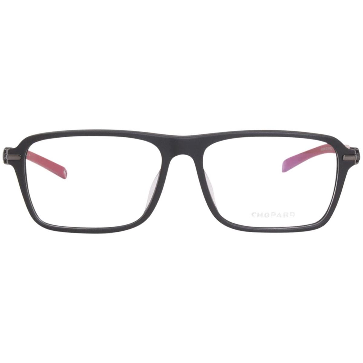 Chopard Unisex Designer Eyeglasses Frame Vch 310 in Black Silver Red 0700 57 mm - Frame: Black