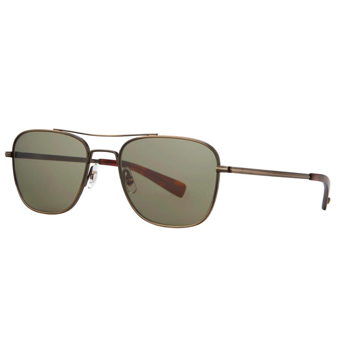 Garrett Leight Harbor Sun Brushed Gold-1965 Tortoise/G15 Green Sunglasses