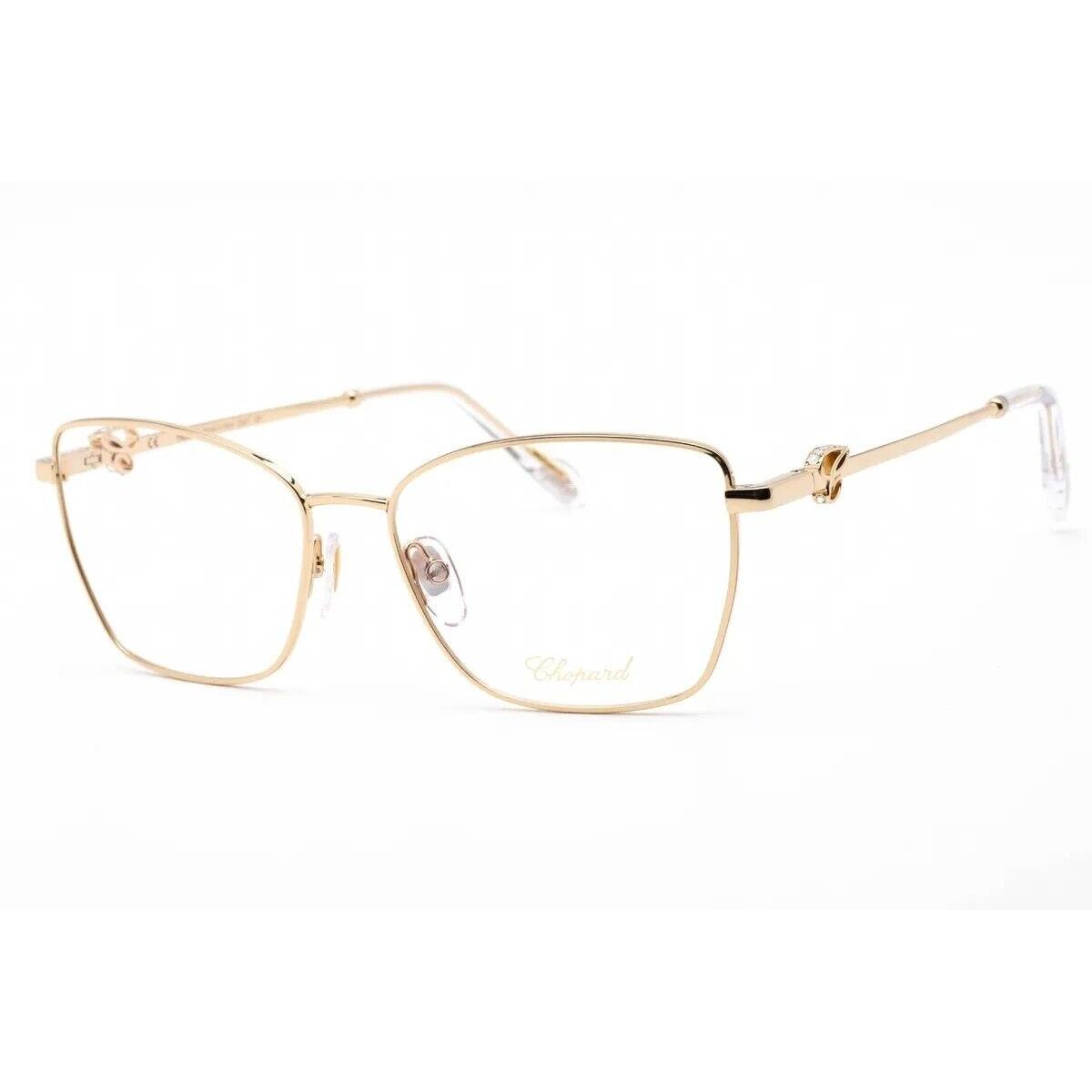 Chopard Eyeglasses VCHF50S 0300 Shiny Rose Gold / Clear Lens 55X16X140