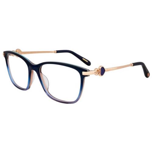 Chopard VCH244S 09CE 53 Blue and Gold Eyeglasses 53-17-135 Optical Frame