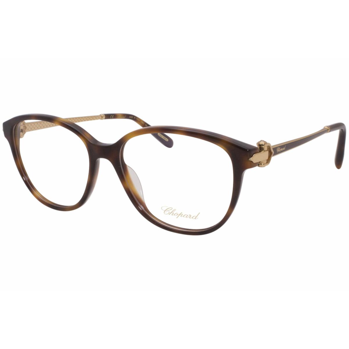 Chopard VCH245S 0G21 Eyeglasses Women`s Tortoise/23KT Gold Plated Full Rim 53mm