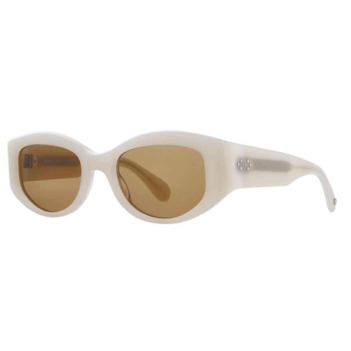 Garrett Leight Retro Biggie Sun Ecru/brown Ecru/mag Sunglasses - Frame: Ecru, Lens: Brown