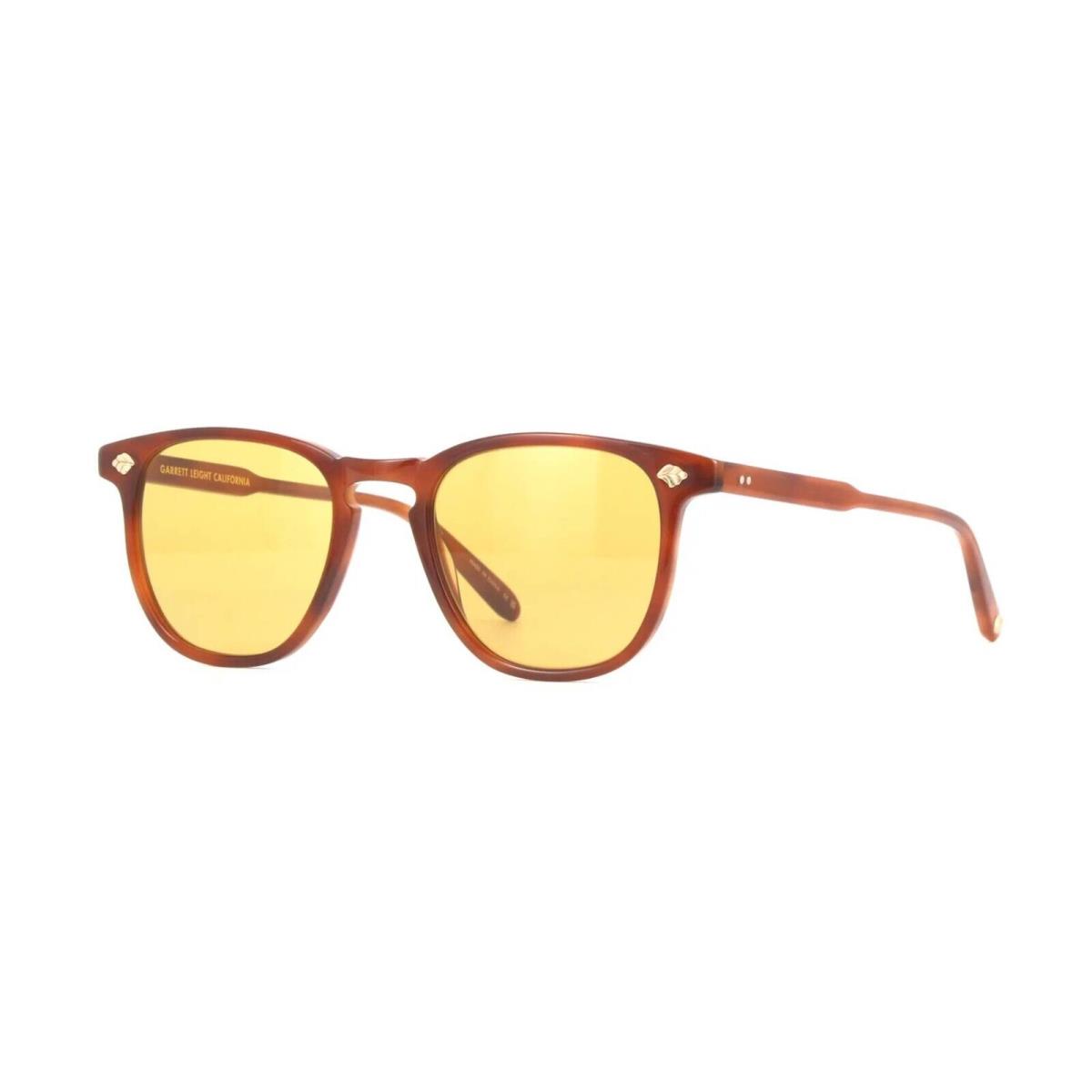 Garrett Leight Brooks II Sun Vintage Burnt Tortoise/light Yellow Sunglasses