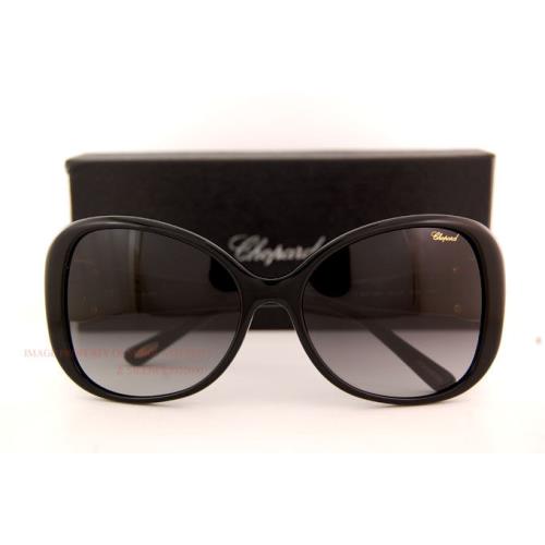 Chopard Sunglasses Sch 106S 0700 Black Gold/gradient Grey Women