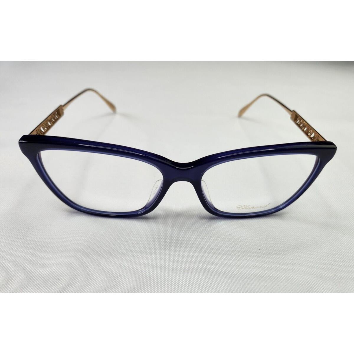 Chopard VCH254 956Y Blue Gold Optical Frame Eyesize 54-16-135 Made IN Italy