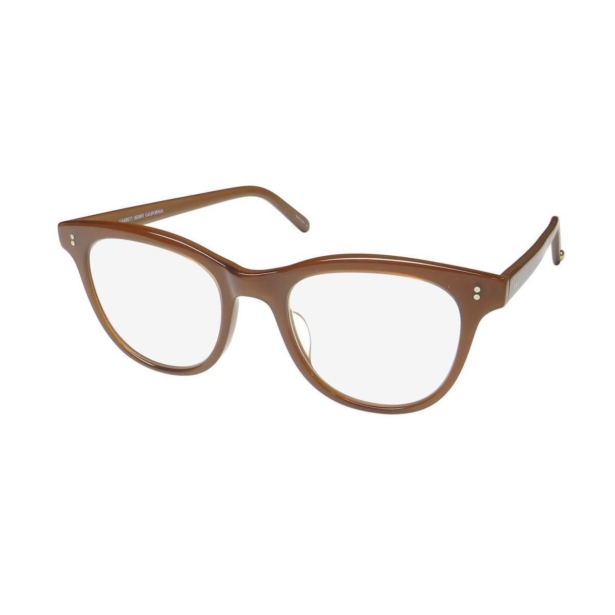 Garrett Leight Loyola Eyewear Brown Full-rim Plastic TI Womens 47-21-145 Cat