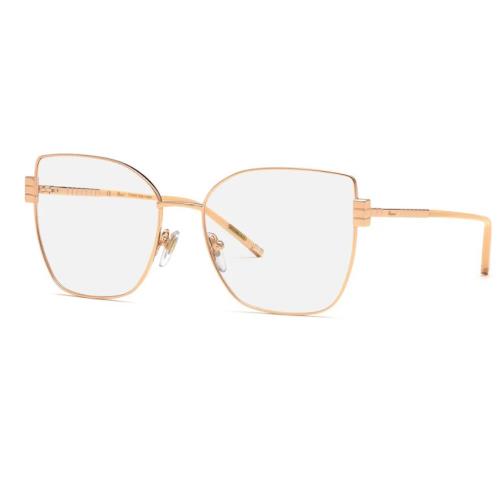 Chopard VCHG01M 08FC 56 Shiny Gold Metal Frame Clear Lens Eyeglasses