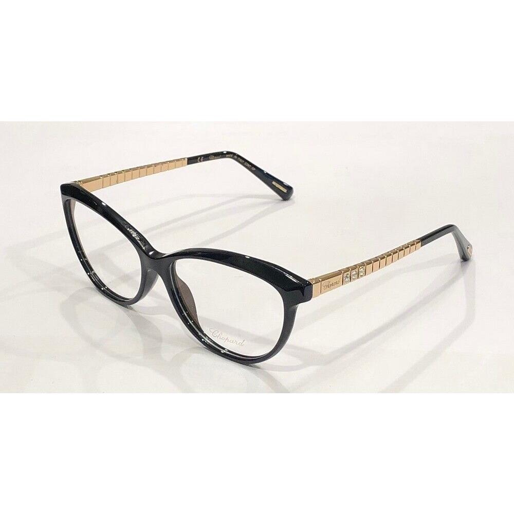 Chopard Eyeglasses VCH242S Vch 242 S 0700 Black/23K Gold Optical Frame 55-15-135