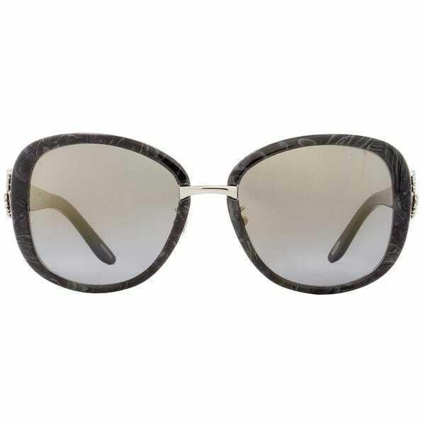 Chopard Sunglasses SCH186S 869G Grey Marble/ Smoke Mirror Gold Lens 57mm