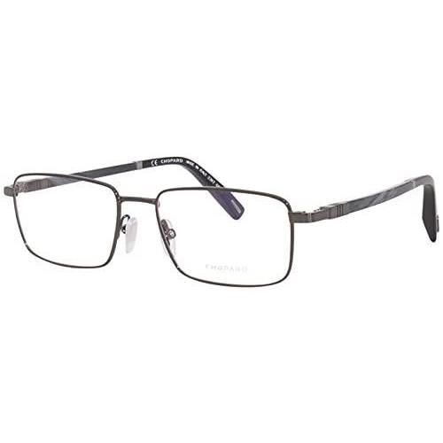 Chopard Unisex Designer Eyeglasses Frame Vchf 28 Gunmetal Silver Black 0568 54mm