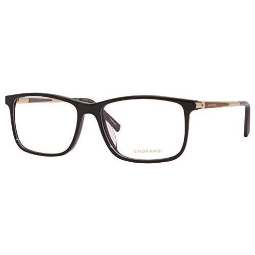 Chopard Square Ladies Designer Eyeglasses Frame VCH269 0700 57 mm Black Acetate