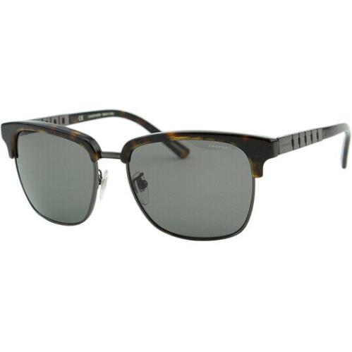 Chopard Polarized Men`s Round Black Ruthenium Sunglasses - SCHB30 55568P