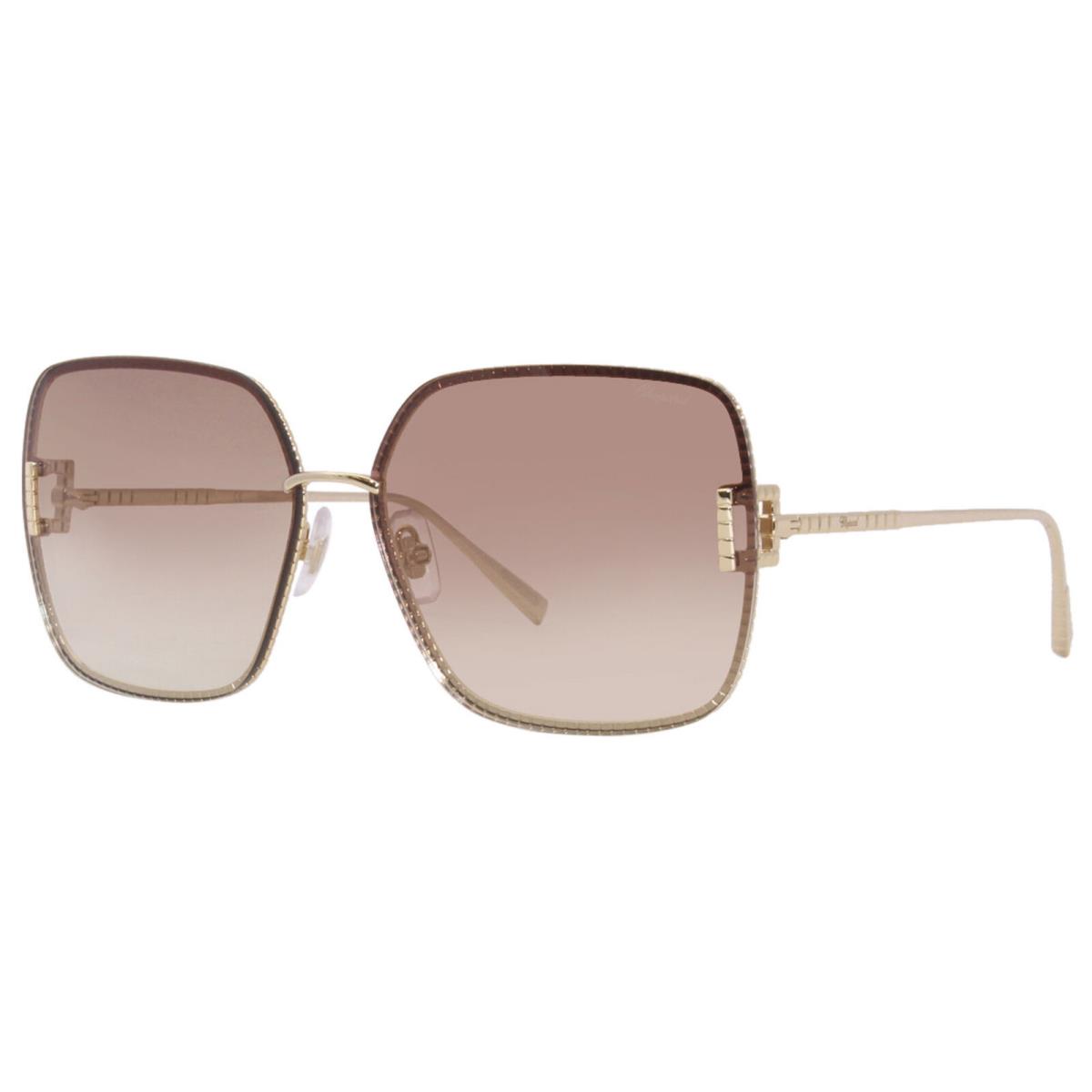 Chopard SCHF72M 300X Sunglasses Titanium Women`s Rose Gold/brown Gradient 62mm - Frame: Gold, Lens: Brown