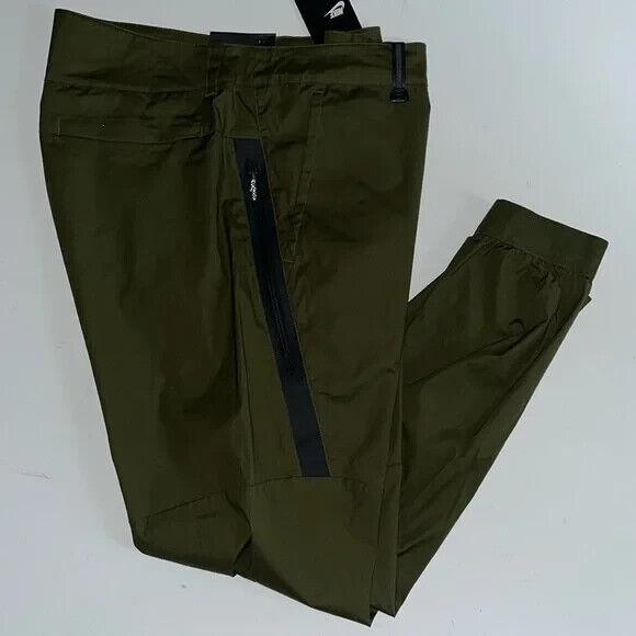 Nike Tech Joggers Men s 36 Woven Bonded Olive Green Slim Fit 823363