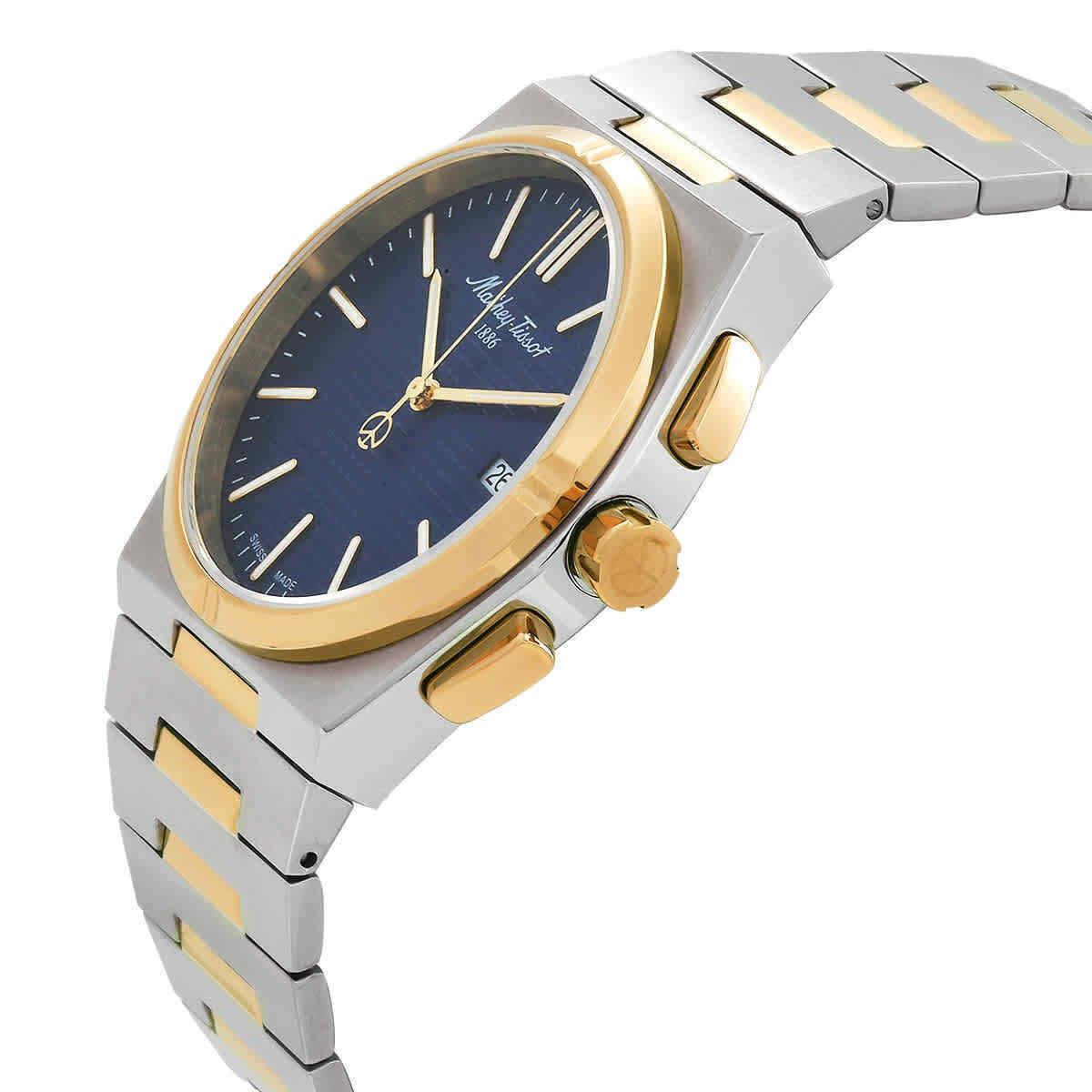 Mathey-tissot Quartz Blue Dial Men`s Watch H117BBU