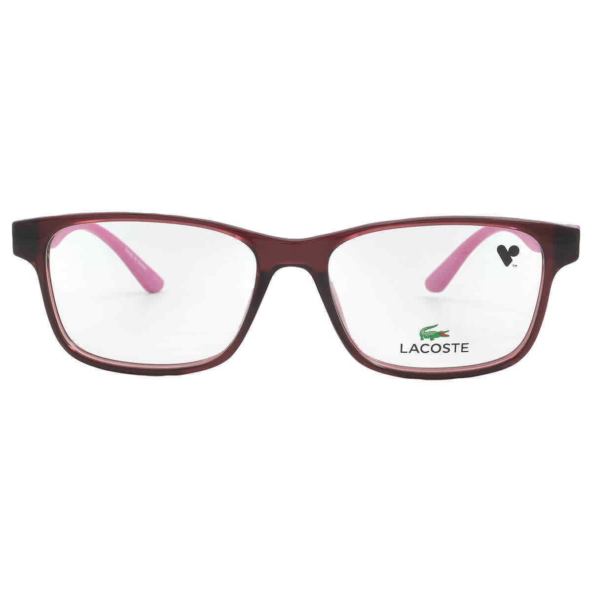 Lacoste Demo Rectangular Kids Eyeglasses L3804 615 51 L3804 615 51